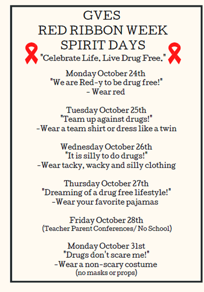 Graniteville Elementary School (@gves_gators) on Twitter photo Red Ribbon Week Activities Red Ribbon Week Activities