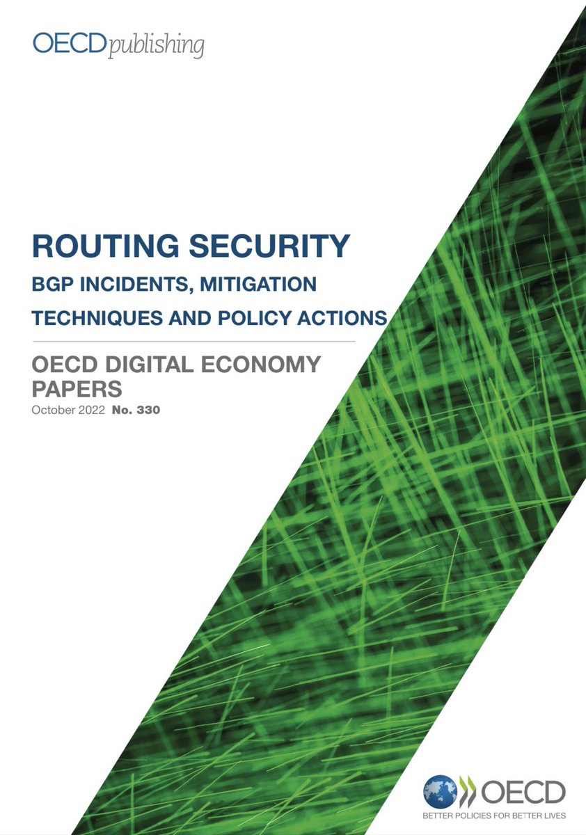 mchakchouk's tweet image. Worth reading @OECD paper on internet routing security! How to prevent and mitigate BGP incidents. oecd-ilibrary.org/docserver/40be… #bgprouting #digitalsecurity CC @PCHglobal