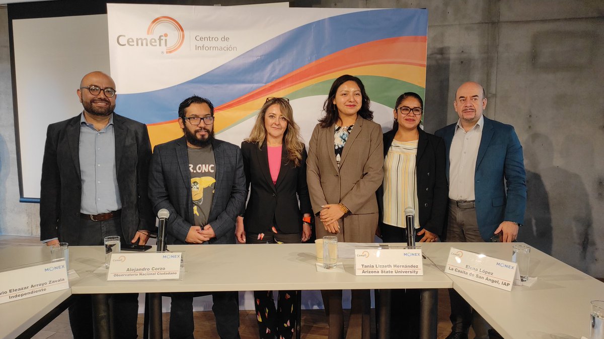 Cemefi's tweet photo. Mesa 1: Investigación para el fortalecimiento de #OSC participan:
🔸@marimarsanz @IBERO_mx
🔹Octavio Arroyo @IndepOficialMex
🔸Alejandro Corzo #ObservatorioNacionalCiudadano
🔹Tania Hernández #ArizonaUniversity
🔸Elena López @CasitaSanAngel
🔹Roberto Arce #Fundación3erSector https://t.co/7v0jLwnfuu