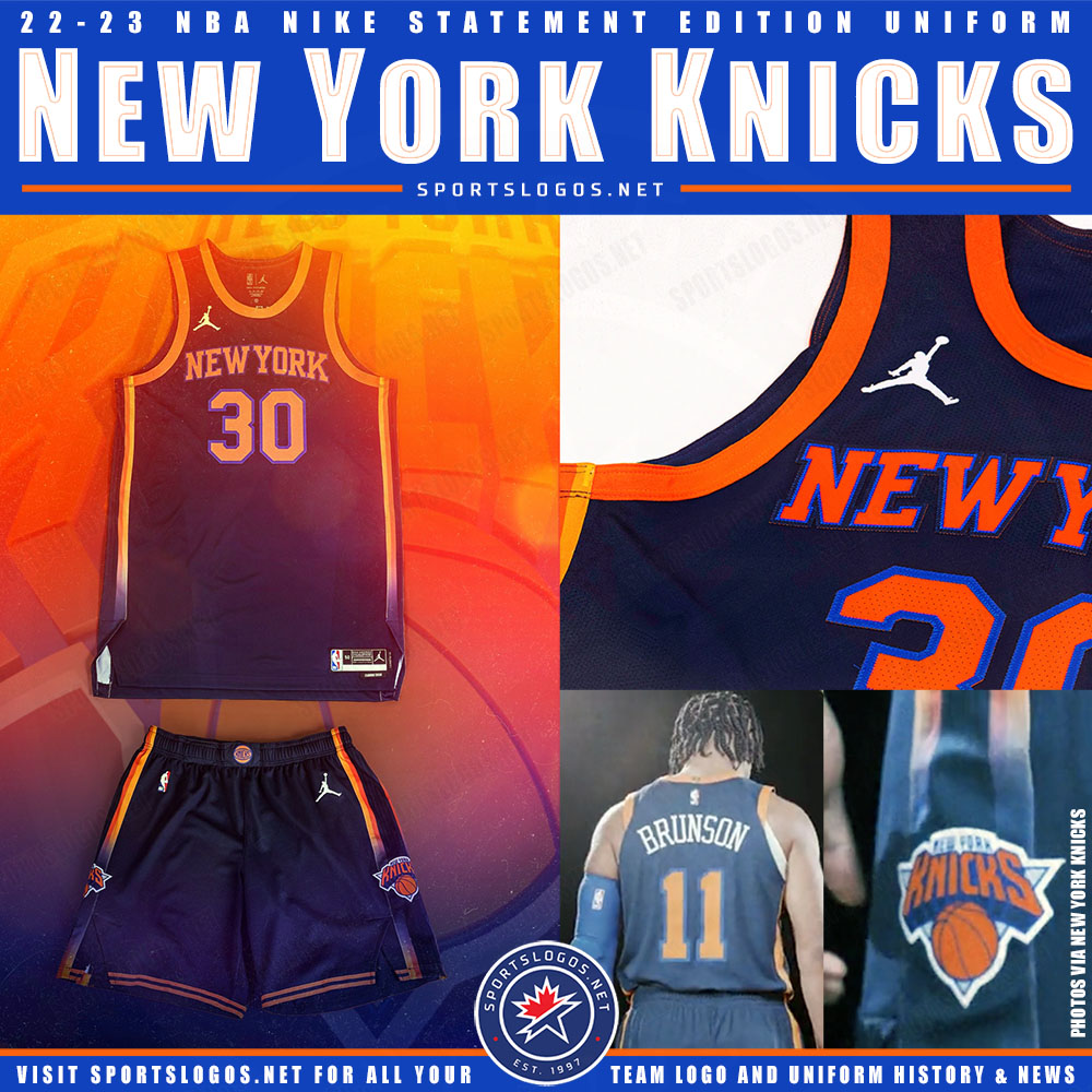New York Knicks Road Uniform - National Basketball Association (NBA) -  Chris Creamer's Sports Logos Page 