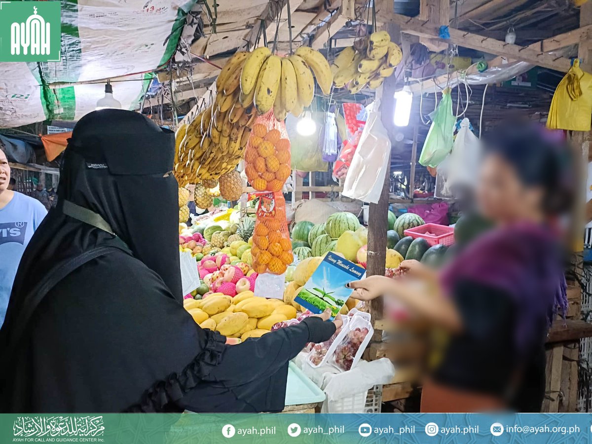 ayah_phil's tweet photo. Market Dawah conducted by Ayah women dawah team at Employees satellite Brgy Fatima,  General Santos City

#Ayahwomen
#Ayahfordawah
#AyahGensan
#SpreadthemessageofISLAM https://t.co/vBJcedQs2A