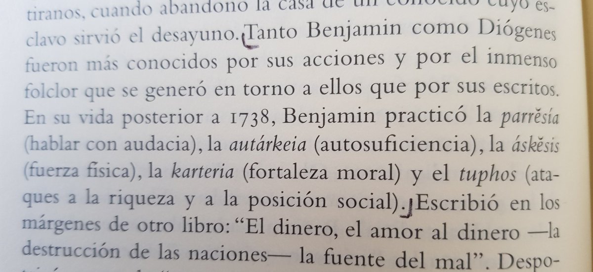 emiliorevolver's tweet photo. Me fue imposible estar en el #ClubBenjaminLay ayer, pero les mando un saludo, estimados @ElFaustoVela @Don_Mondragon y al resto del club. Comparto algunos de los subrayados que hice del capítulo y sigo leyendo y disfrutando lo que comentaron ayer 🙋🏾♂️⚡ https://t.co/yxmu6FquSQ