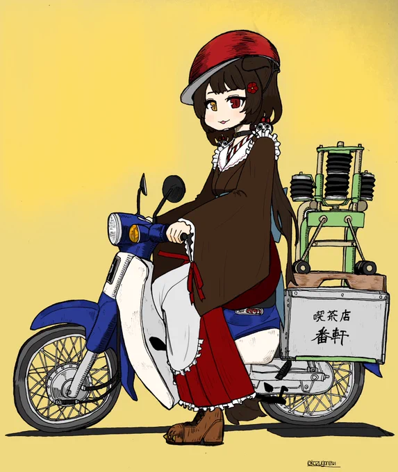 出前カブ良いですよね #バイクの真横を載せて5RT来たら強者 