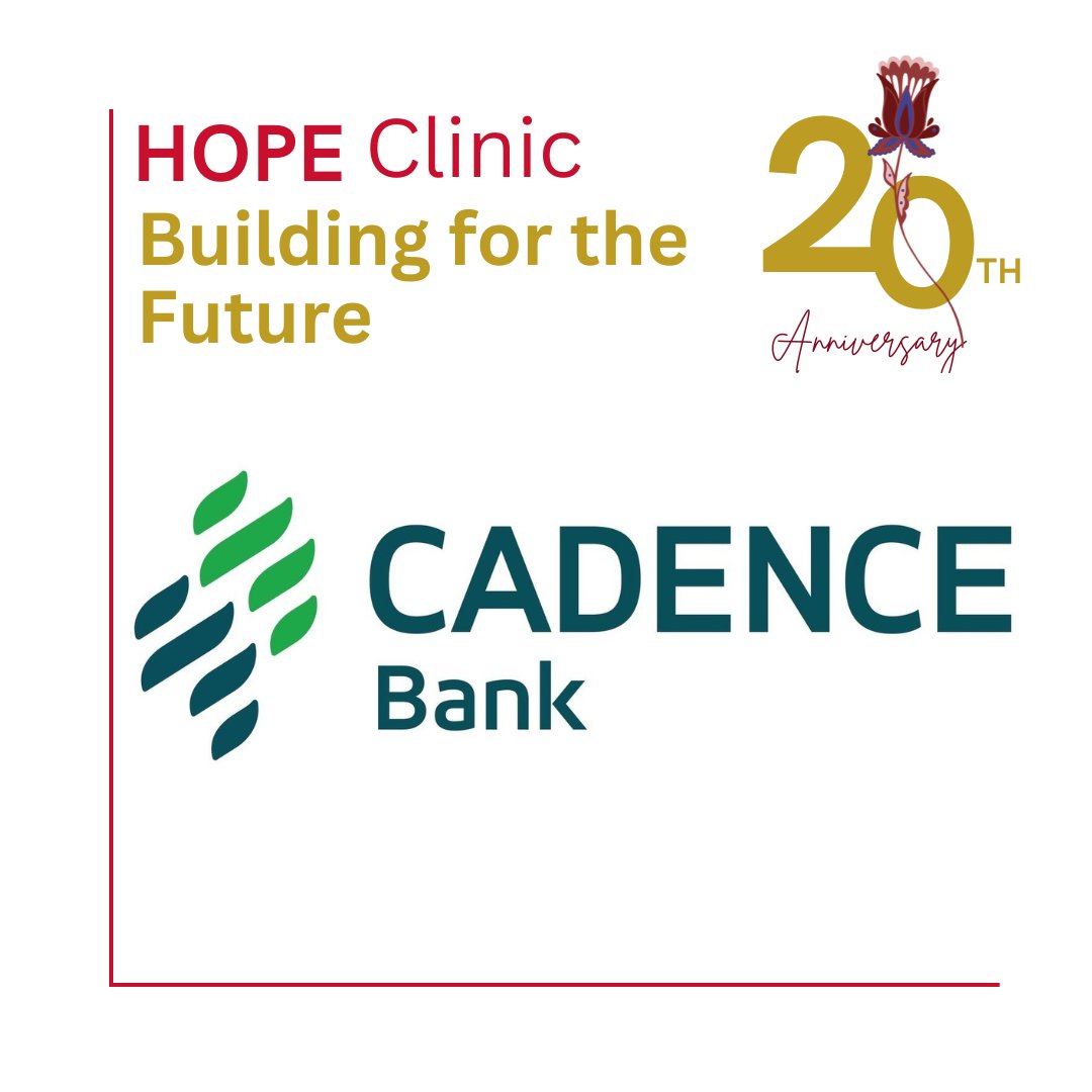 Thanks to CADENCE Bank for their generous support of the 20th Anniversary Luncheon 2022 #hopeclinic #20anniversaryhopeclinic #celebration #support #annualluncheon2022 #aniversary