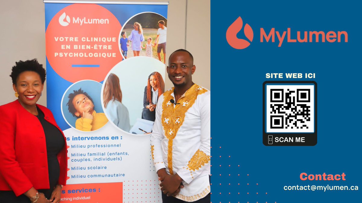 mylumenpsy's tweet photo. Bonjour à la communauté MyLumen. 😄

Aujourd’hui nous allons vous présenter en quelques mots la clinique MyLumen. 

🌟Comme vous le savez, MyLumen est une clinique incorporée au Québec. Pour nous, en chaque humain réside un potentiel pour briller dans sa communauté, (1) https://t.co/GzkLzgOlC7