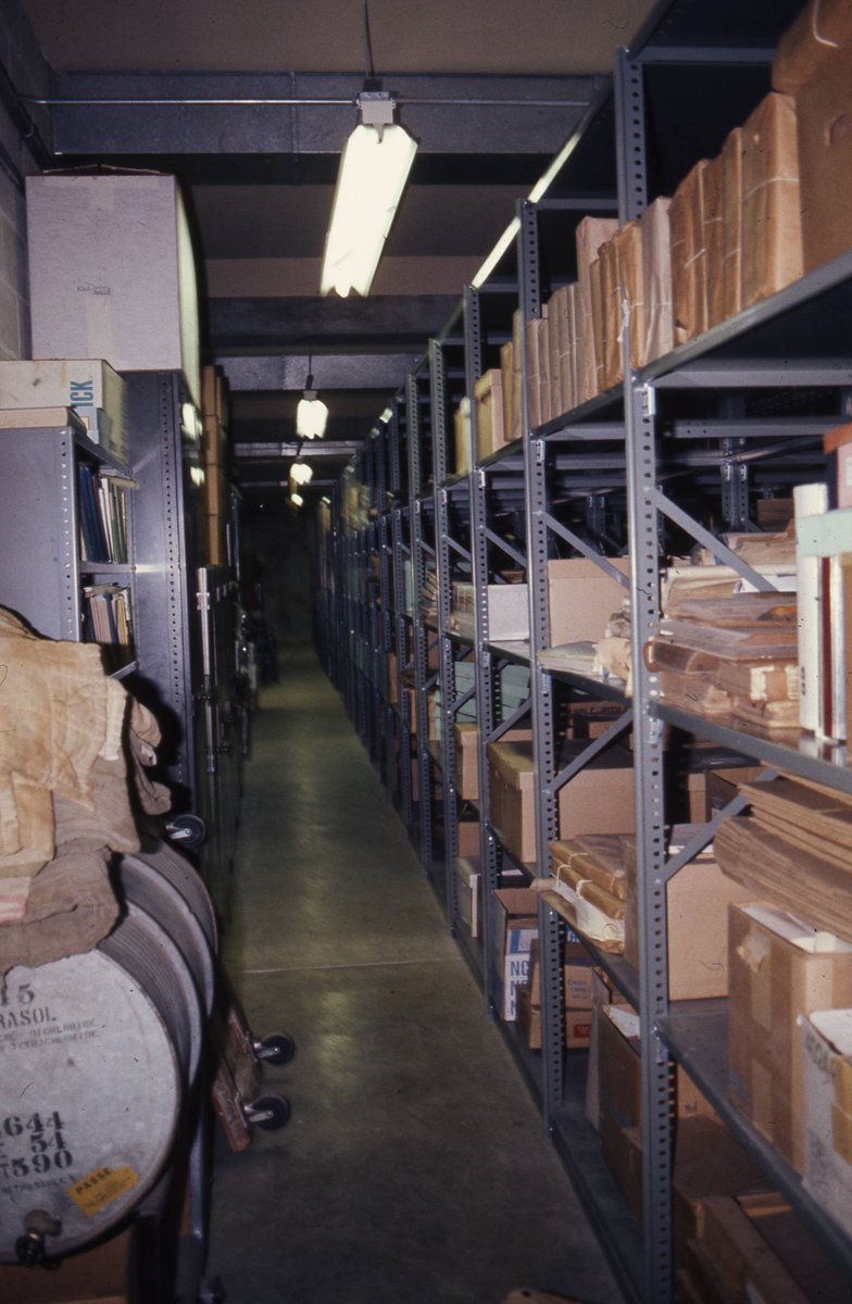 We're here to answer your burning questions about archives and @DEPublicArchive! Just tag us and #AskAnArchivist. In the meantime, enjoy this photo of how we USED to store records ...we've come a long way!