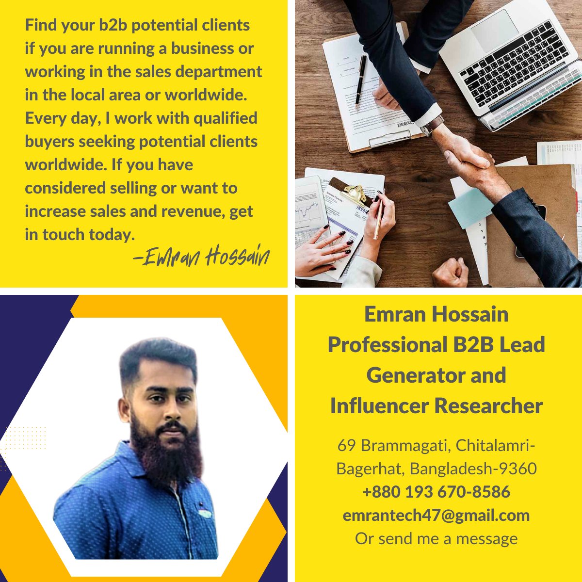 SkipTracing19's tweet photo. #leadgeneration &amp; #influencer Marketing Research Expert
https://t.co/2gGCMZVyGi
emrantech47@gmail.com

👍👍85% of marketers/ #sales executives are using B2B Lead Generation to get their potential clients.

Targeted customers targeted sales. 
Targeted sales increase revenue. https://t.co/0kGAfDaiwz