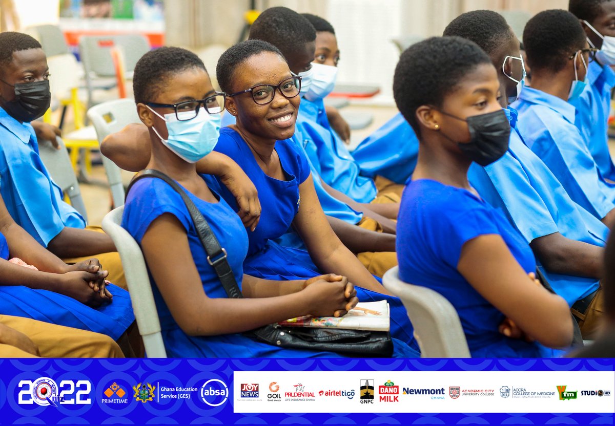 NSMQGhana's tweet photo. SAARAH-MENSAH: End of Round 4

Toase SHS: 25pts
Labone SHS: 20pts
OLA Girls' SHS, Kenyasi: 16pts

Still close, four riddles to go!

#NSMQ2022 #NSMQPrelims #Primetime https://t.co/LX5Zk2t78n