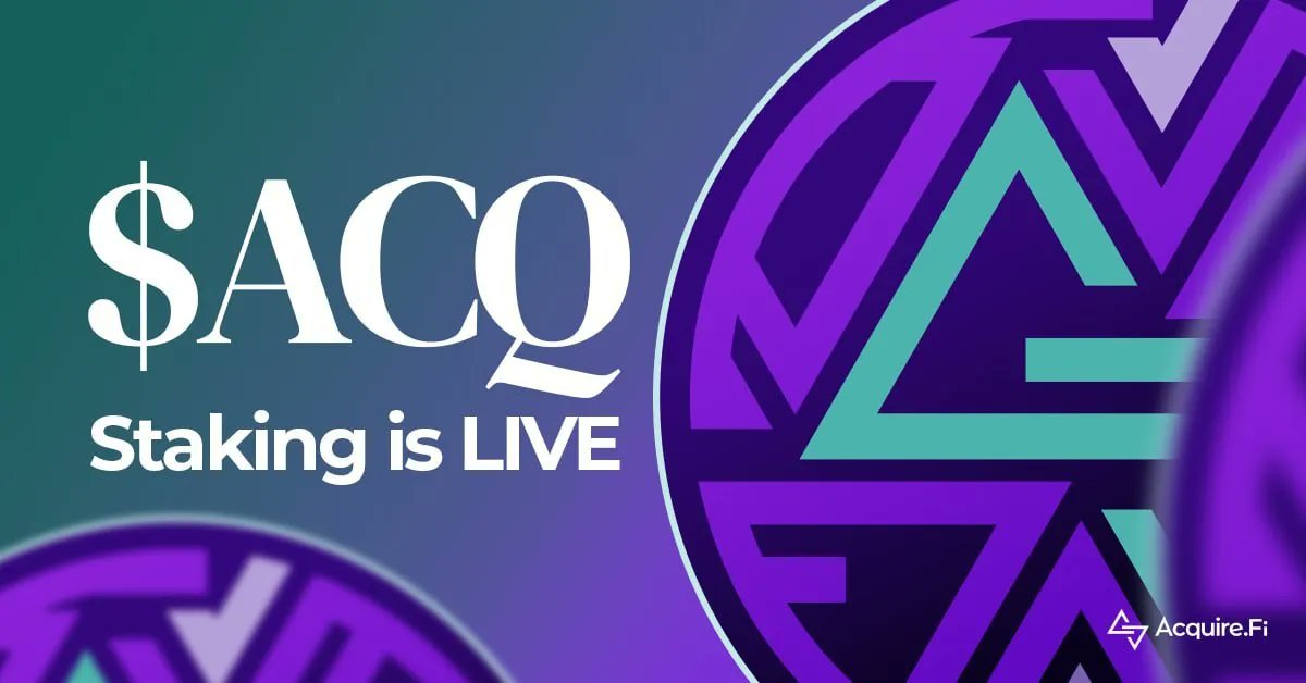 EthJasper's tweet photo. 🎖️Big news for @Acquire_Fi fans!

#Acquire is where Investing and Web3 intersect, creating a new wealth-building paradigm for all!

💸 $ACQ staking is now live!
Stake here👉https://t.co/AQL9fsvA2l

🌐https://t.co/wP9DHUmVpd
#AD #ACQ #Crypto #Blockchain https://t.co/z6PQzwhSZ2