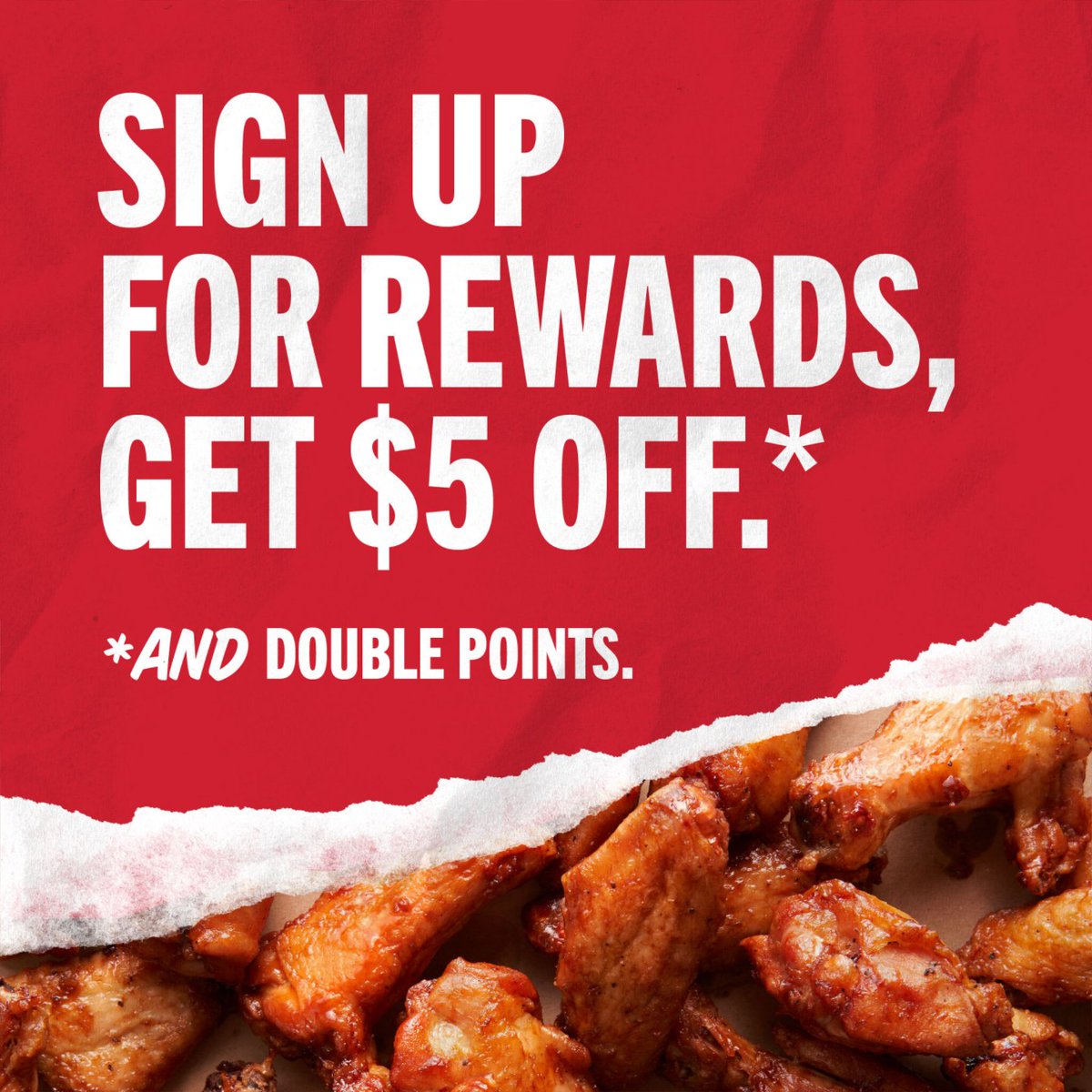 Eat BBQ, Earn Rewards! Sign up for RibCrib Rewards and get $5 off your first purchase. For a limited time, we're offering Double Points when ordering Monday - Thursday during The Big Three-O!