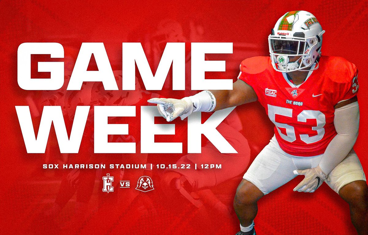 EdinboroFB's tweet photo. ⏰ - October 15th, 12PM

📍 - Sox Harrison Stadium 

🔗 - https://t.co/HkPFFLF7v8

#TheBoro⚔️ https://t.co/BxNoGvnocl