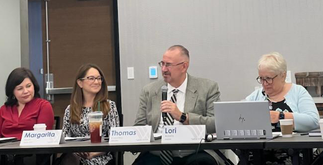 NASWAORG's tweet photo. Arizona’s Tom Colombo, the new committee chair, welcomes everyone to the NASWA Veterans Affairs Committee Meeting in Phoenix.

Thank you for your leadership, Tom!

#NASWA https://t.co/2djVbGcclv