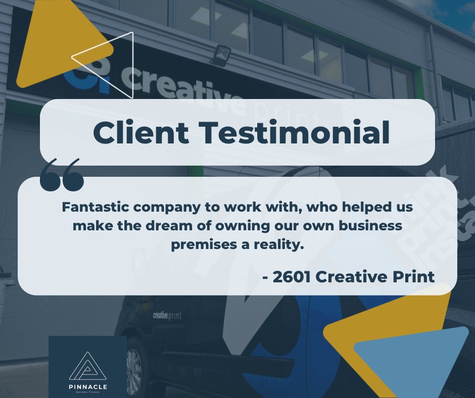 PinBusFinance's tweet image. A fantastic testimonial from one of our clients. If you’re thinking about buying a business premises, get in touch now. We’d love to help you.
