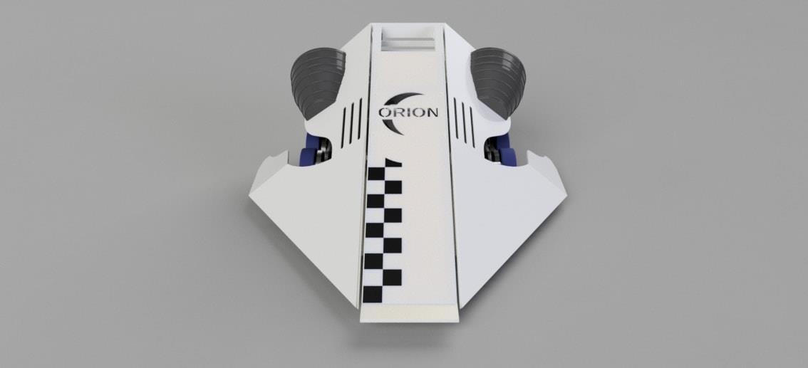 apollorobot's tweet photo. We had a few tweets ask us what Orion looked like. The robot was built and competed in a Robots Live event as shake down test but under a different look. This is the design and yes, the flames worked! https://t.co/hDHyVolADG