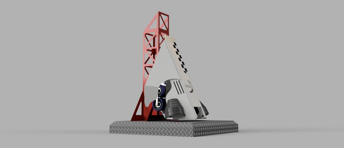 apollorobot's tweet photo. We had a few tweets ask us what Orion looked like. The robot was built and competed in a Robots Live event as shake down test but under a different look. This is the design and yes, the flames worked! https://t.co/hDHyVolADG