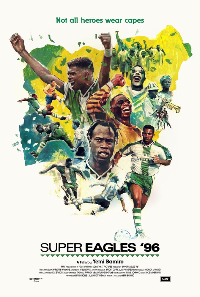 excited, and anxious, for the first public screening of our film, Super Eagles ‘96 <a href="/BFI/">BFI</a> for LFF. It was a privilege to be <a href="/yemi_bamiro/">Yemibamiro</a>’s wing woman on this project, and an honour to execute it <a href="/PicturesDorothy/">Dorothy St Pictures</a> 
The biggest thanks to our contributors, cast and crew in Nigeria.