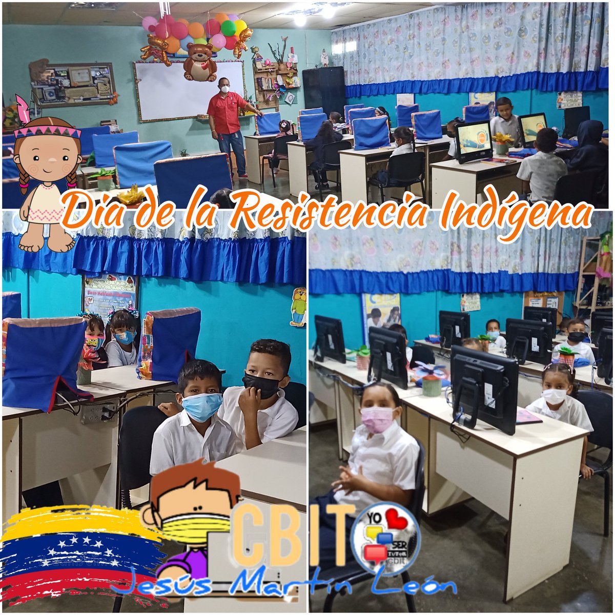 Ronald_Aaraujo's tweet photo. #12Oct|🇻🇪 🗺️ En el #Cbit  Jesús Martín León, de la Red Intercircuital Tinaquillo, Circuito #200201013 se realizaron actividades alusivas a la Resistencia Indígena.

#GritoDeResistenciaIndigena

@NicolasMaduro @_LaAvanzadora @MPPEDUCACION @CesarPSUVDip @ze_cojedes https://t.co/5Pk6Jocc3z
