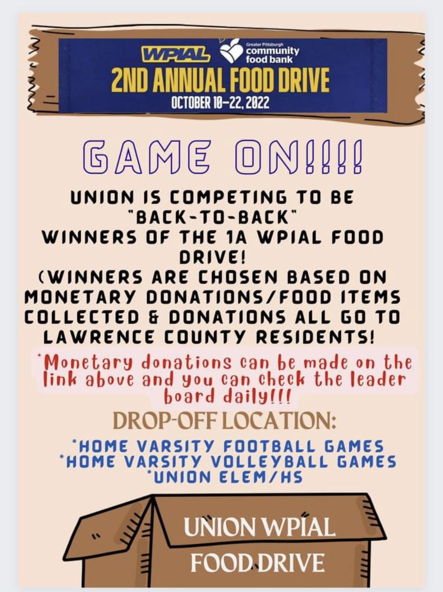 ccdv25's tweet photo. Please donate and select “Union Area” as the team!!! 
https://t.co/8fdugcZk45
@wpial7 @UnionScotties https://t.co/t3lv4LRCvI