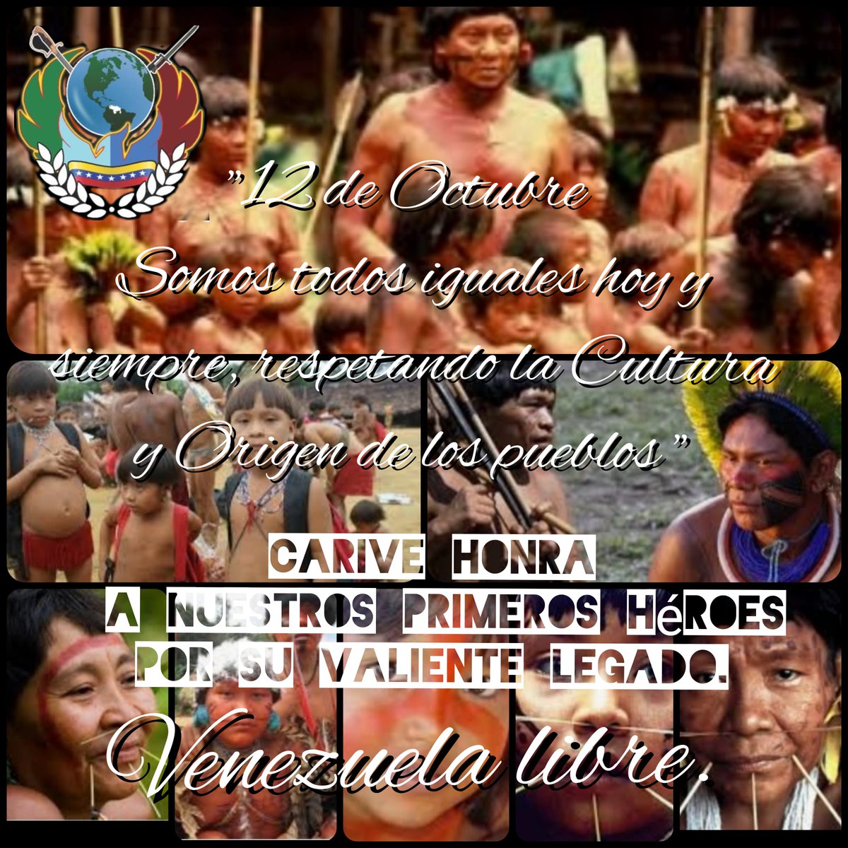 Carive15's tweet photo. "Por eso América: Si quieres la paz, trabaja por la justicia. Si quieres la justicia,  defiende la vida,  abraza la verdad,  la verdad revelada por Dios" Juan Pablo II
#12deOctubre 
#SOMOSAMERICA 
#SomosCarive https://t.co/Kvgu4xpbk1