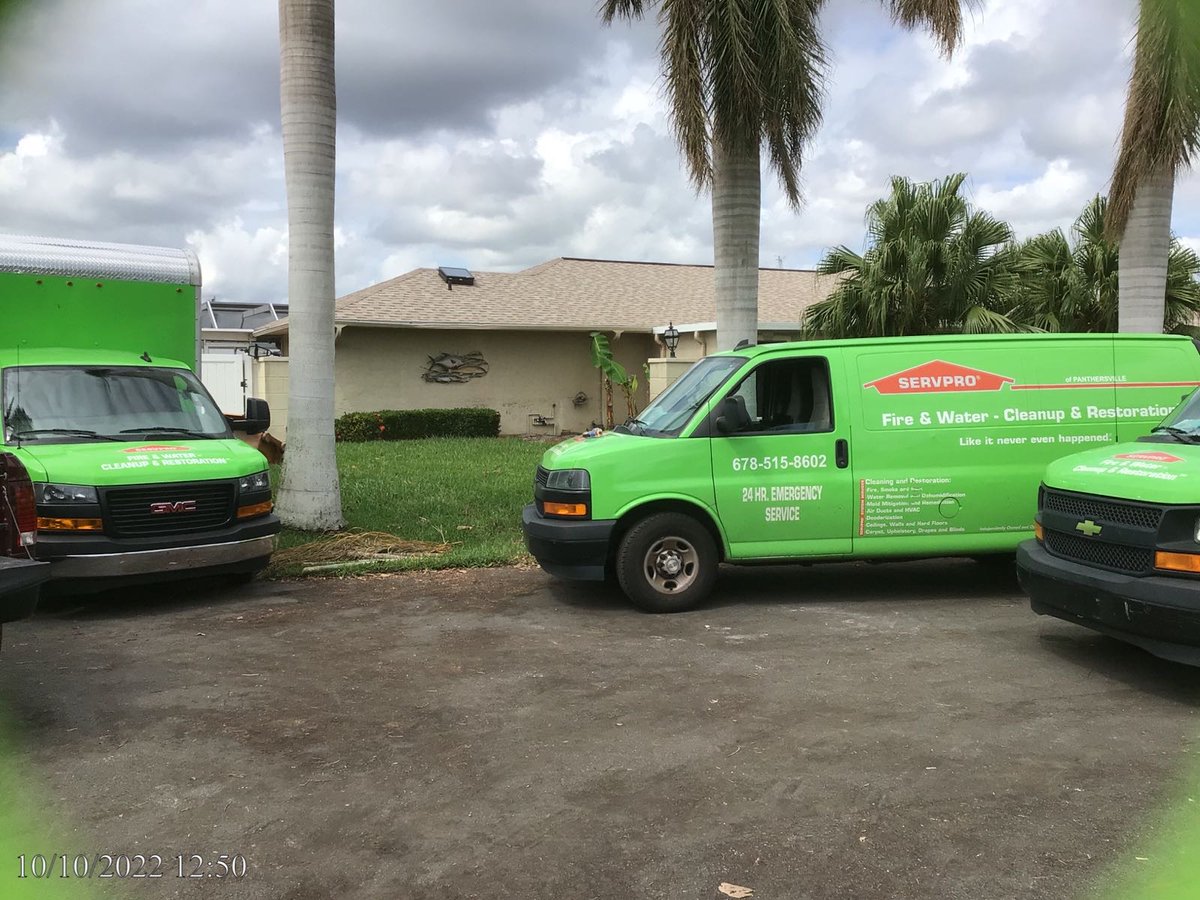 Some of SERVPRO® of Panthersville Production staff has been in Fort Myers Florida assisting with the Hurricane Ian storm event. We are here to help!
servpropanthersville.com
#servpro #panthersville #HurricaneIan