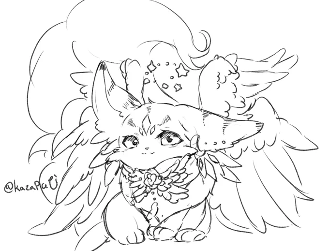 うん年ぶりにティティエルル描いた 