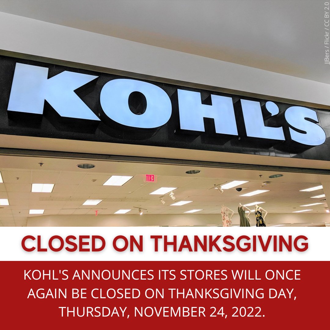 Is Kohl's Open on Thanksgiving?