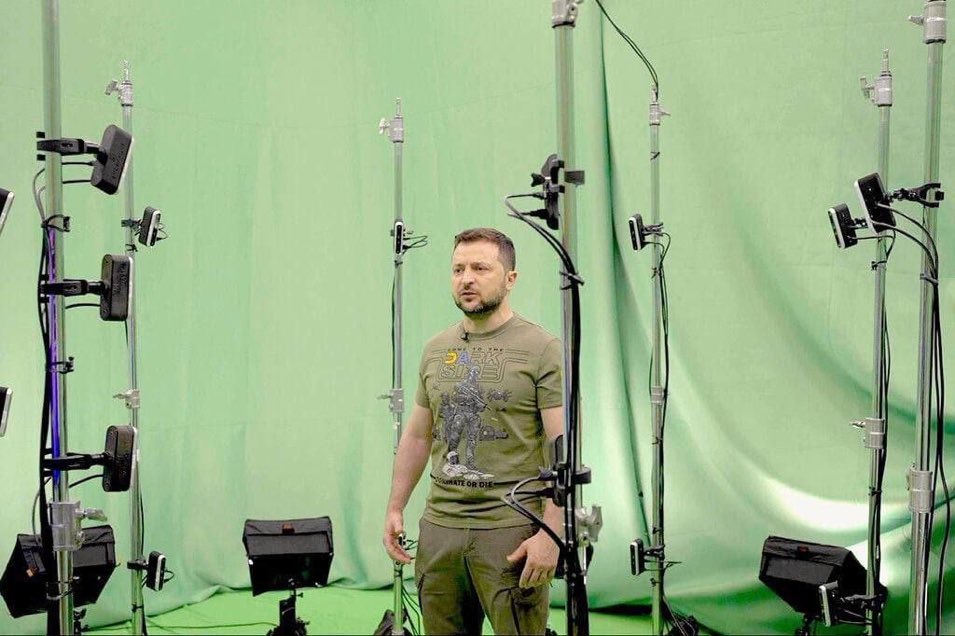 A green screen lets you create the illusion of any backdrop or setting. You could theoretically be in a different city — even a different country.