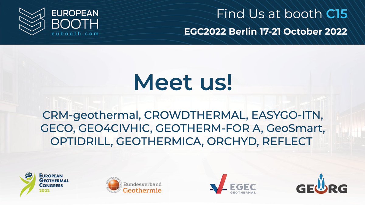 European Geothermal Research & Innovation Booth tweet media