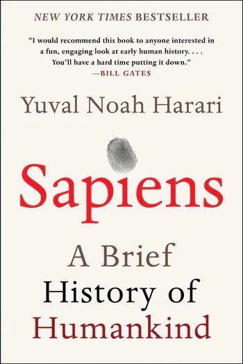 ReveilIez's tweet photo. Sapiens, a Brief History of Humankind— Yuval Noah Harari https://t.co/pXSA0q3RK9