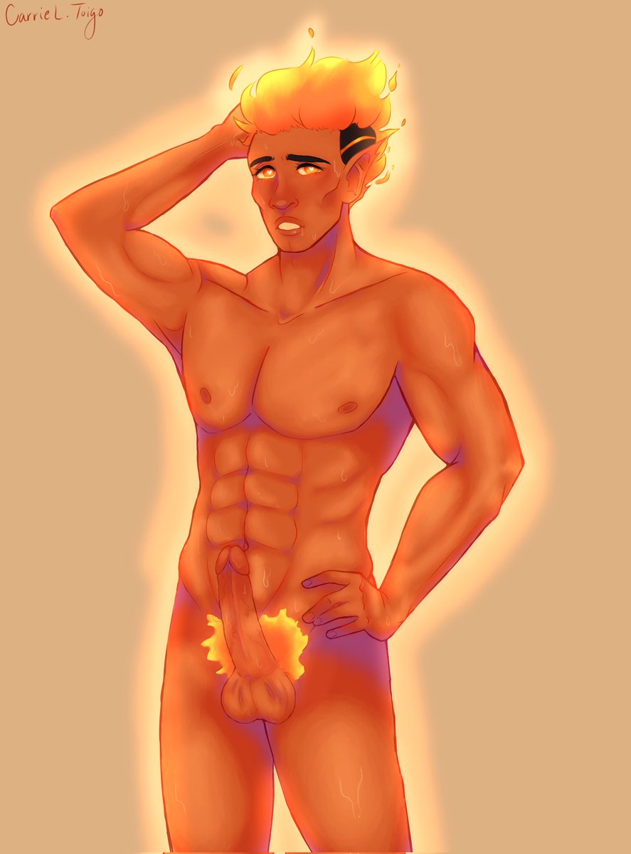 carrieltoigo's tweet photo. #NSFW art of my #DnDcharacter Jack. Fire genasi rogue, btw. https://t.co/KgN00h22Fp