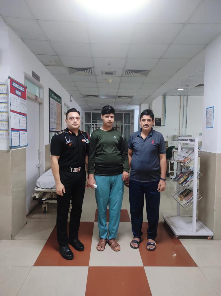 A life saving complex procedure #TranscatheterPulmonaryvalveimplantation) involving non surgical heart valve replacement was undertaken in a 15 year old boy by Pediatric Cardiology team of #ArmyHospital (R&R). A first of its kind for the Govt sector and the armed forces. @adgpi