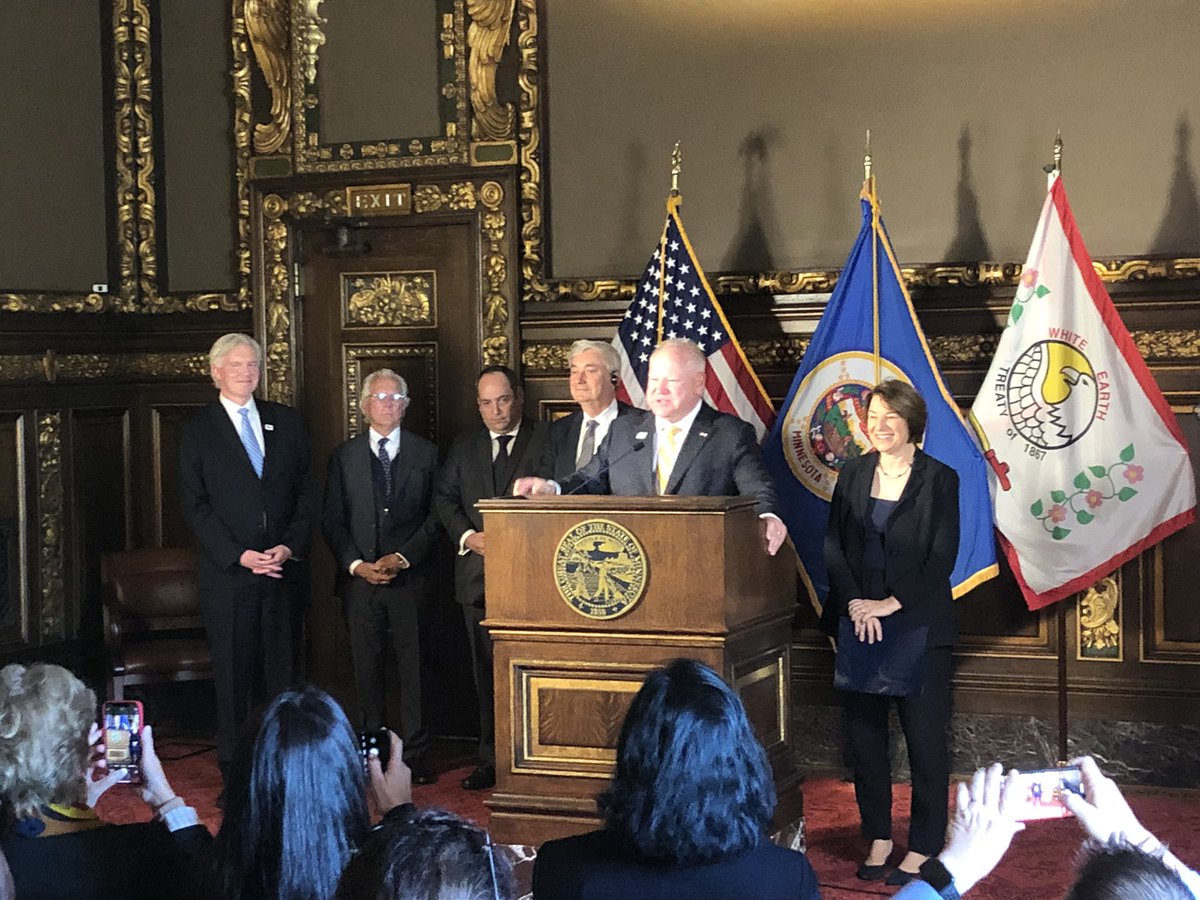 Tom Hauser on Twitter "MN Gov. Tim Walz, Sen. Amy Klobuchar and others