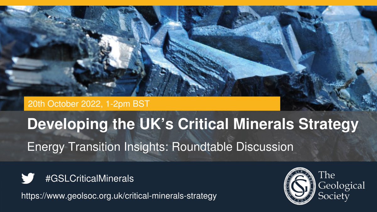 The Geological Society (@geolsoc) on Twitter photo Explore the making of the UK's first Critical Minerals Strategy with four of the Government's expert advisors 🔍
<a href="/SatarlaRisk/">Satarla Risk & ESG Consultancy, Training, Research</a> <a href="/RJHNHM/">Richard Herrington</a> <a href="/FrancesWallCSM/">Frances Wall</a> @k_hanghoj
Register now to join <a href="/nick_j_gardiner/">Nick Gardiner</a> in a lunchtime roundtable discussion.
💻 geolsoc.org.uk/critical-miner… Explore the making of the UK's first Critical Minerals Strategy with four of the Government's expert advisors 🔍
<a href="/SatarlaRisk/">Satarla Risk & ESG Consultancy, Training, Research</a> <a href="/RJHNHM/">Richard Herrington</a> <a href="/FrancesWallCSM/">Frances Wall</a> @k_hanghoj
Register now to join <a href="/nick_j_gardiner/">Nick Gardiner</a> in a lunchtime roundtable discussion.
💻 geolsoc.org.uk/critical-miner…