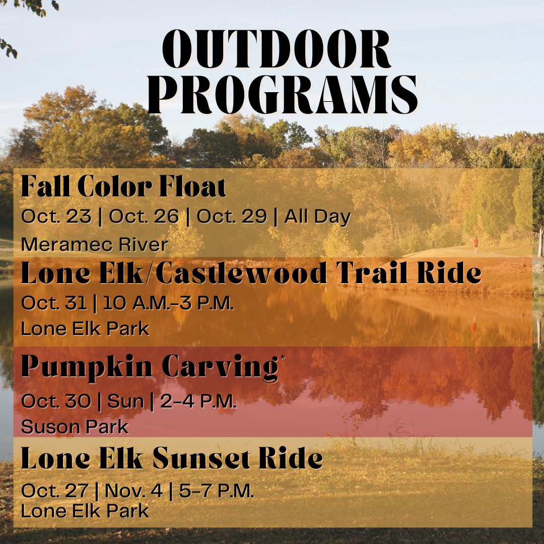 Explore the great outdoors with our Park Rangers! Register by clicking the link mo-stlouiscounty.civicrec.com/MO/st-louis-co… or by calling 314-615-8822