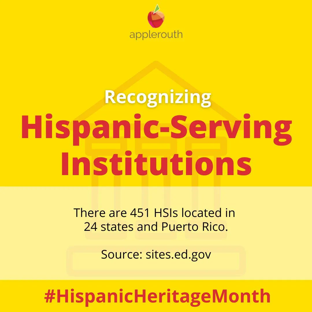 #DYK about Hispanic-Serving Institutions (HSIs)? Did you/do you attend an HSI? Tag your school in the comments! Source: sites.ed.gov/hispanic-initi… #hispanicheritagemonth #HSI #Hispanic #education #puertorico