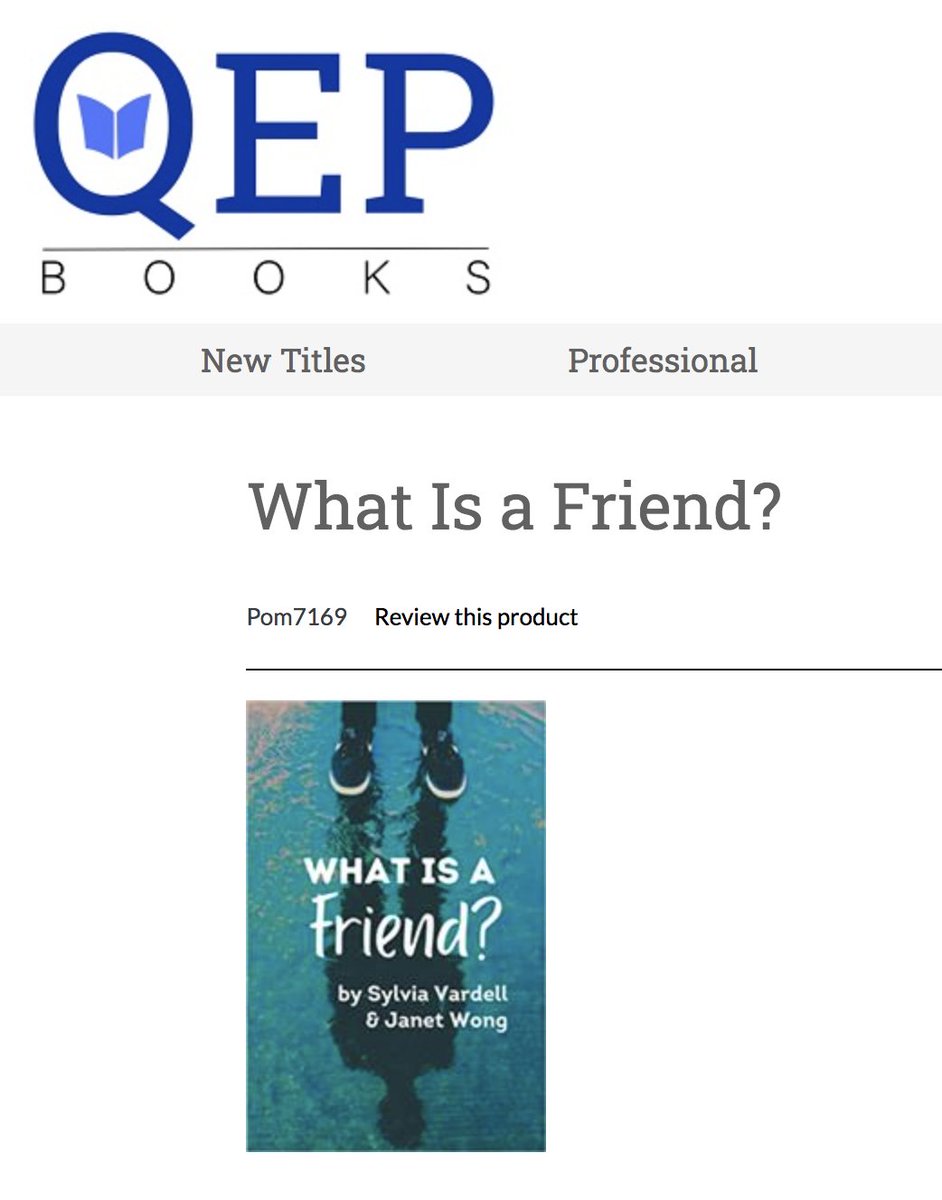 pomelobooks's tweet photo. WHAT IS A FRIEND? (a @CBCBook Hot Off the Press title) is now available at @qepbooks — a great resource for teachers, librarians, and school districts! https://t.co/YgaCYRqYWY #poetryforall https://t.co/Z5lvM7idz4