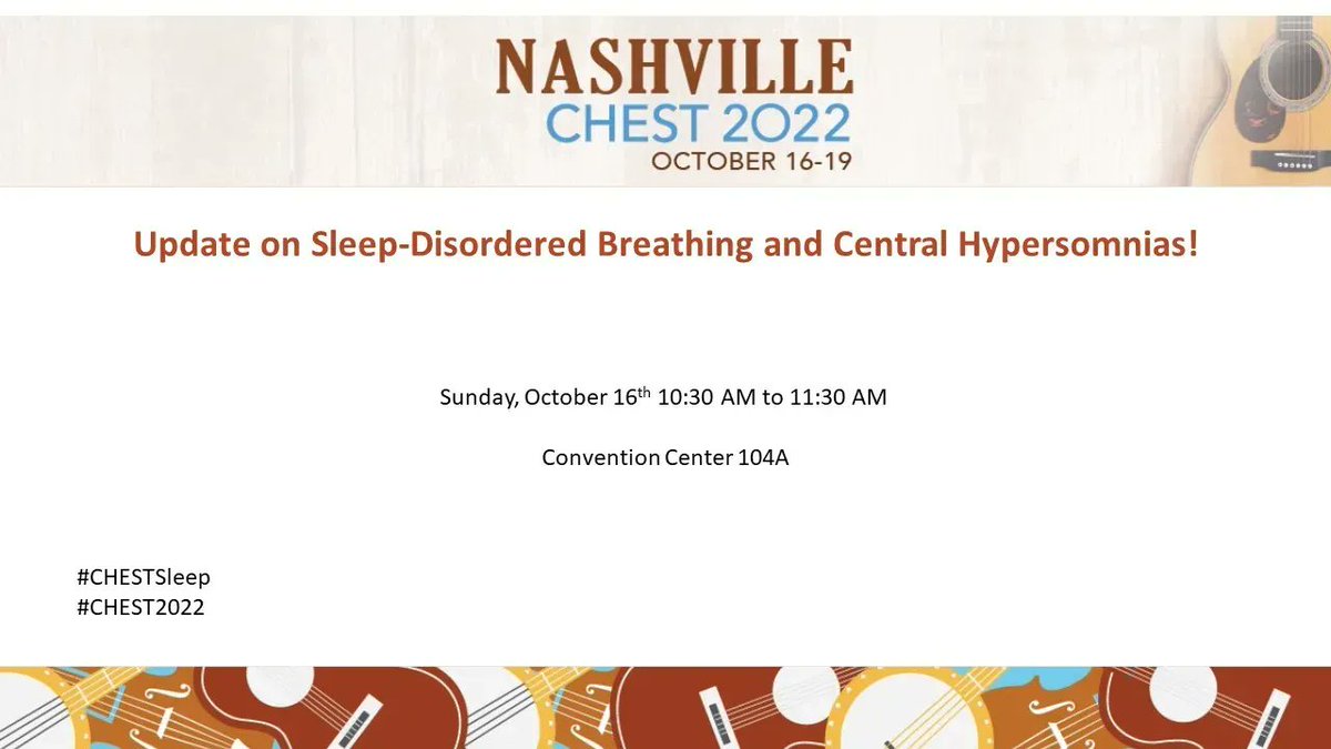 Don't Miss Update on Sleep-Disordered Breathing and Central Hypersomnias!

#CHEST2022 #CHESTSleep