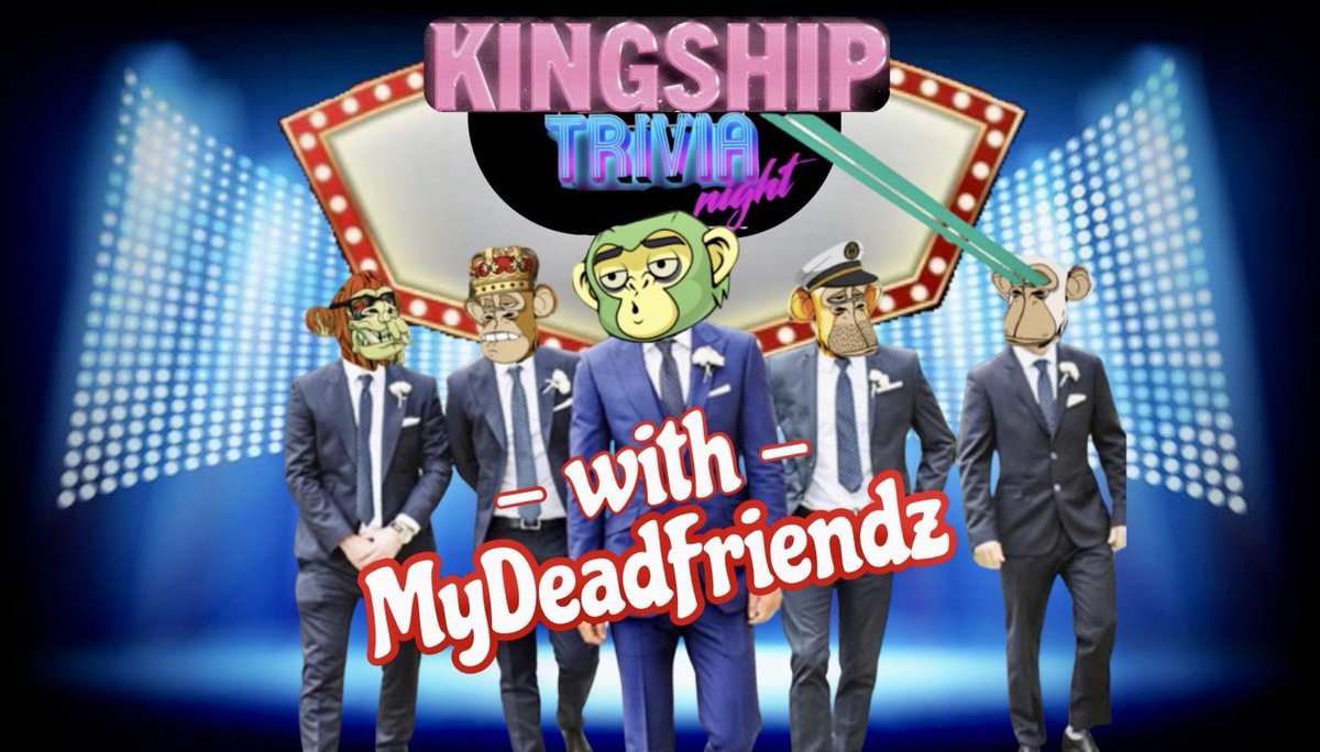 Trivia @ 4PM ET today in our Discord (link in bio) Hosted by a real community KING 👑 @MyDeadFriendz (🔥 #FanArt too!)