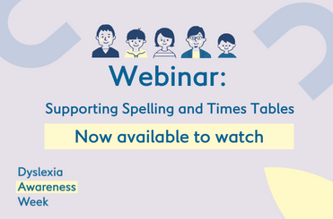 If you missed our #DAW22 Webinar: Supporting Spelling and Times Tables
It is now available to watch via YouTube: bit.ly/3CnMOx6
#DAW22 #SupportingSpelling #SupportingTimesTables #Dyslexia #Dycalculia