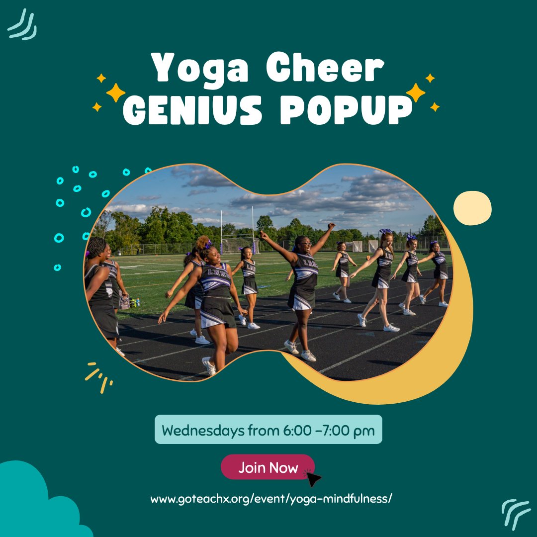 GoTeachx's tweet photo. After the stresses of a global pandemic, we know our Geniuses and their parents need to unwind. Join us for our Yoga + Mindfulness Genius Popups with our Teaching Artist Destiny Warden starting November 2nd. Sign up today before registration fills up! https://t.co/RMDIufWhaC https://t.co/Eq93ruX4w0