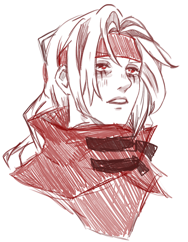 ✎ || Likely won't finish this Vincent in time for his birthday, but he got a messy sketch out of me at least.