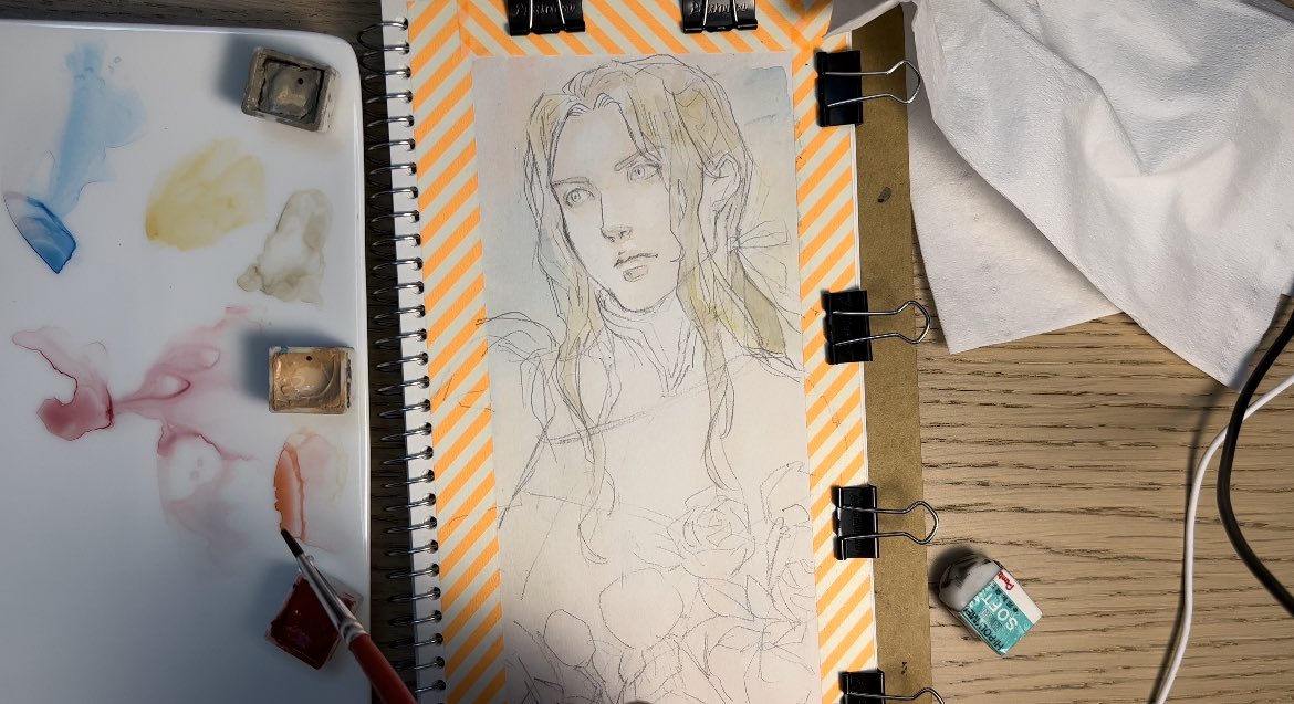 Nat_Chaitea's tweet photo. I’ve finished my figure drawing study. Then, I think I can paint #Jeritza a bit… https://t.co/7wnom9TArf