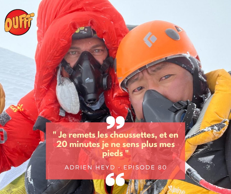 Un voyage sur le toit du monde 🌏

Les difficultés, les dangers, les moments magiques. 
Découvrez Adrien Heyd, 4e français à avoir réalisé le doublé Everest - Lhotse 💥

Ecoutez l'épisode ici : smartlink.ausha.co/oufff-1/80-adr…