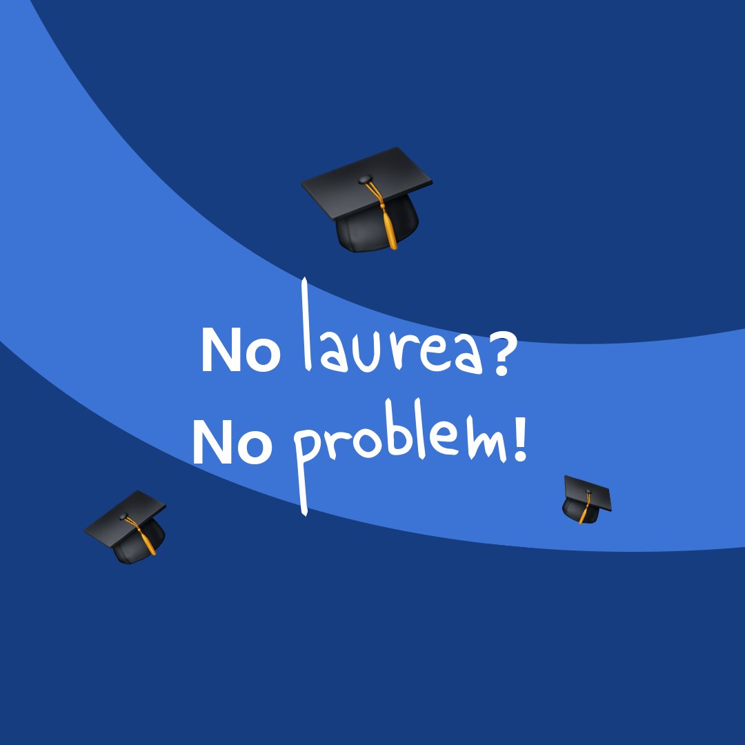 IndeedItalia's tweet photo. Lo sapevi che ci sono tantissimi lavori che puoi fare senza laurea? 🤓Dai un’occhiata al nostro sito, potresti trovare il lavoro dei tuoi sogni: https://t.co/JEVN5cFKNu 
#LavoroDeiSogni #NoLaureaNoProblem https://t.co/3gPARA0v15