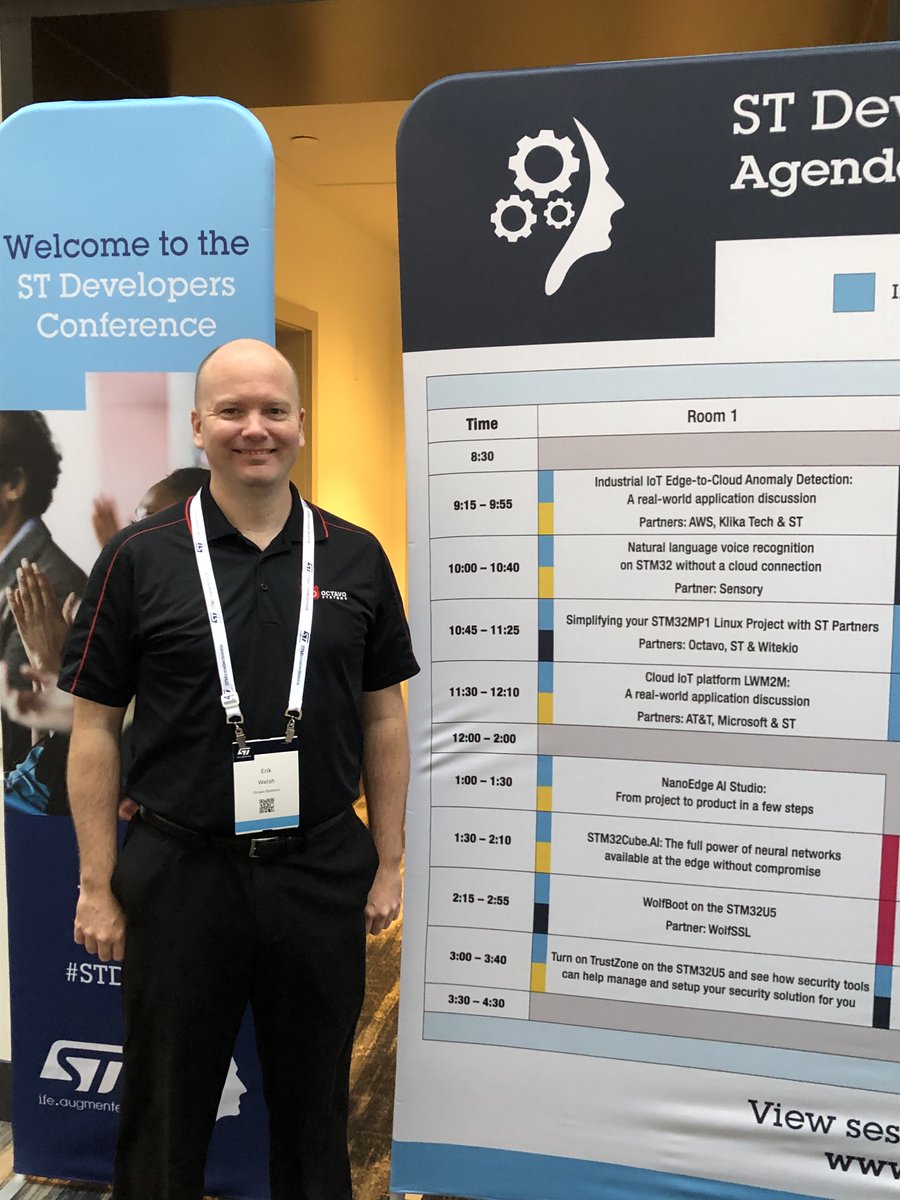 TODAY @ST_World #STDevCon Join CTO Erik Welsh for 'Simplifying your STM32MP1 #Linux Project with ST Partners' 10:45AM PST in Room 1.  Reduce development time with #SiP and @Witekio_int 
#STPartnerProgram  bddy.me/3Vj82Fd