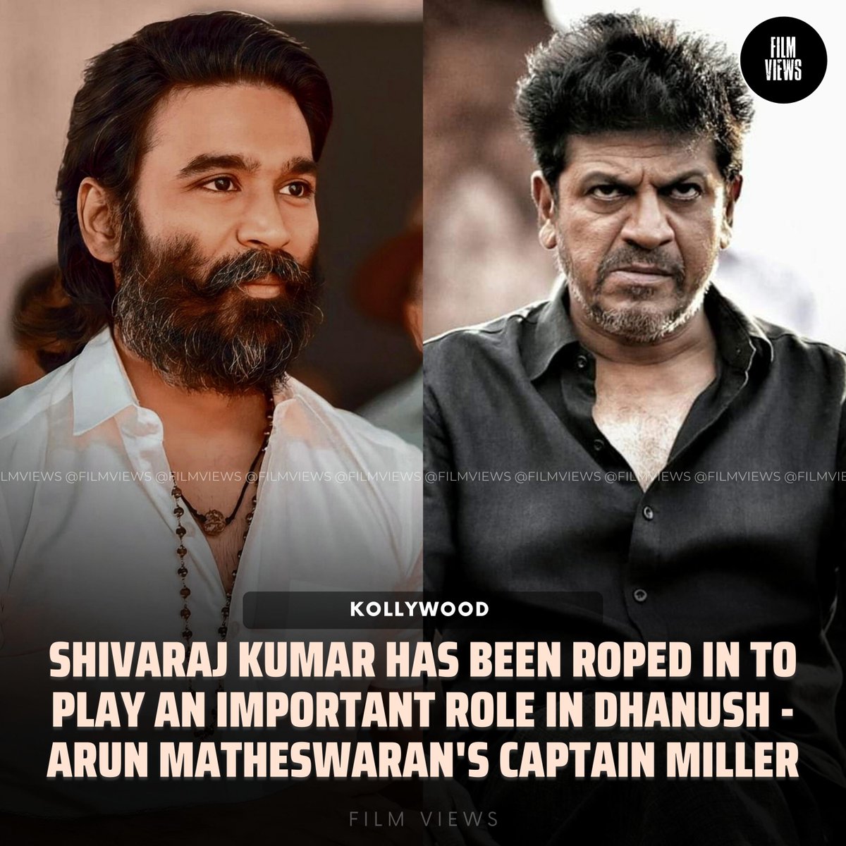 FilmViews_MY's tweet photo. SHIVARAJ KUMAR IN CAPTAIN MILLER! 🔥

#FilmViews #ShivarajKumar #Dhanush #CaptainMiller https://t.co/l13VDGfHIP