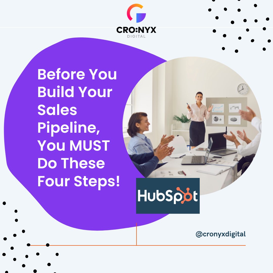 cronyxdigital's tweet image. To remove some of the admin work (and a lot of the dread) that comes with a sales process migration, we've put together a quick list of tips & tricks to think about before creating your HubSpot Sales pipeline.
hubs.ly/Q01pfqDV0
#hubspot #hubspotworkflow #digitalmarketing