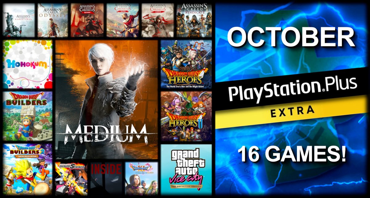 Mannitugames's tweet photo. PlayStation Plus OCTOBER 2022 🟨 EXTRA Games
#PSPlus #PlayStation #PlayStationPlus #PS4 #PS5 #FreeGames #PlayStation4 #PlayStation5 #PSPlusExtra #PlayStationPlusExtra #PSExtra #PSPlusPremium #PSPlusOctober https://t.co/kq7yCZCrMz