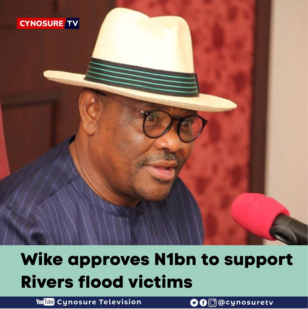 officialsugpro's tweet photo. Rivers State Governor, Nyesom Wike, has approved the sum of N1 billion for emergency relief measures to support flood victims, especially in Ahoada West and Ogba/Egbema/Ndoni Local Government Areas of the State.

#AsuuStrikeUpdate #Teni Unilorin Tomori De Jong Ruger Old Trafford https://t.co/GaXtyFngxg