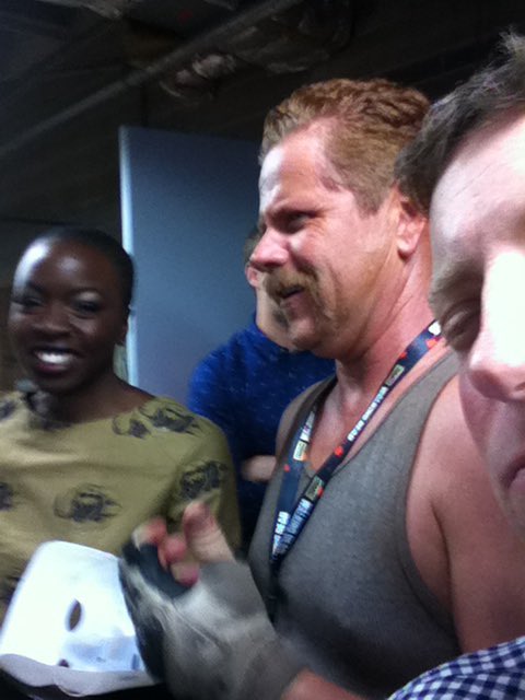 ScottMGimple's tweet photo. Nine years ago today, @Cudlitz stepped up to a NYCC microphone and cursed up a glorious storm, bringing to life @RobertKirkman’s creation, Sgt. Abraham Ford. https://t.co/pk4u2WYi0l